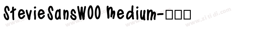 StevieSansW00 Medium字体转换